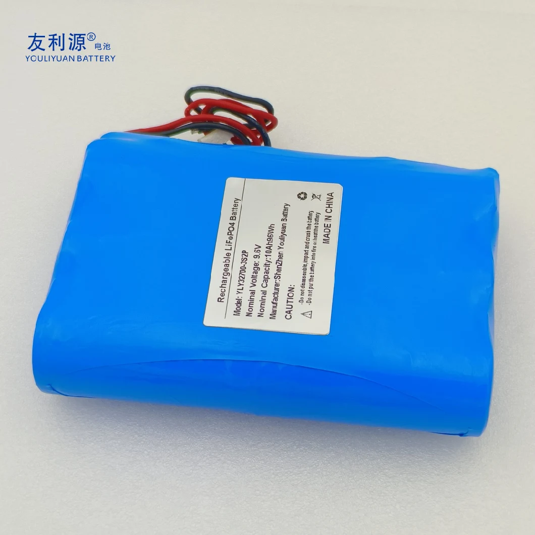 Grade a 32700 Cell 3s2p 9.6V 10ah Lithium Iron Phosphate Battery