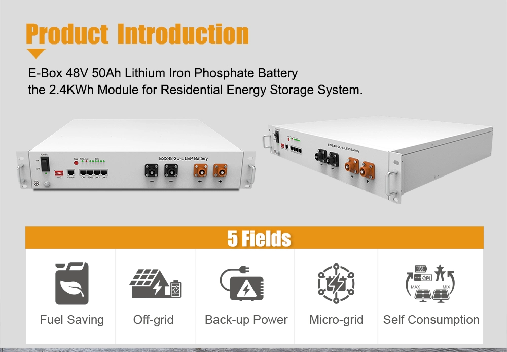 Pytes-4850 48V 50ah Bess Lithium LFP Battery for Solar Power Storage Energy System Solar Energy Products